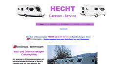 Desktop Screenshot of caravan-hecht.de