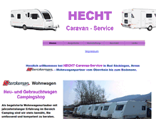 Tablet Screenshot of caravan-hecht.de